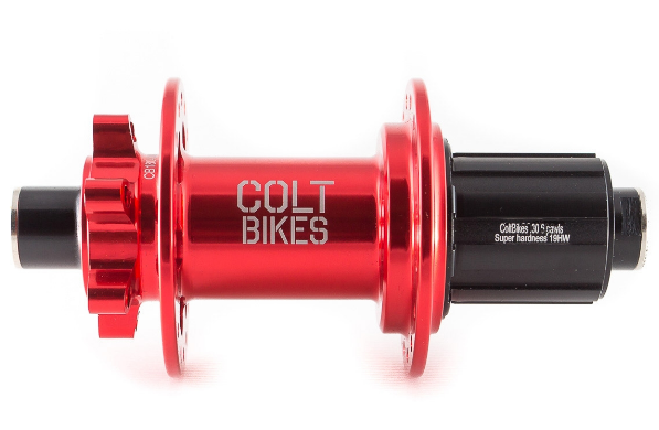 

Втулка велосипедная Colt Bikes, задняя, под кассету, 32h, красный, C-R30RX12