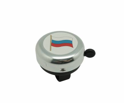 

Звонок велосипедный TBS Ø53мм "Флаг" хромированный, алюминий/пластик, BELL-03F