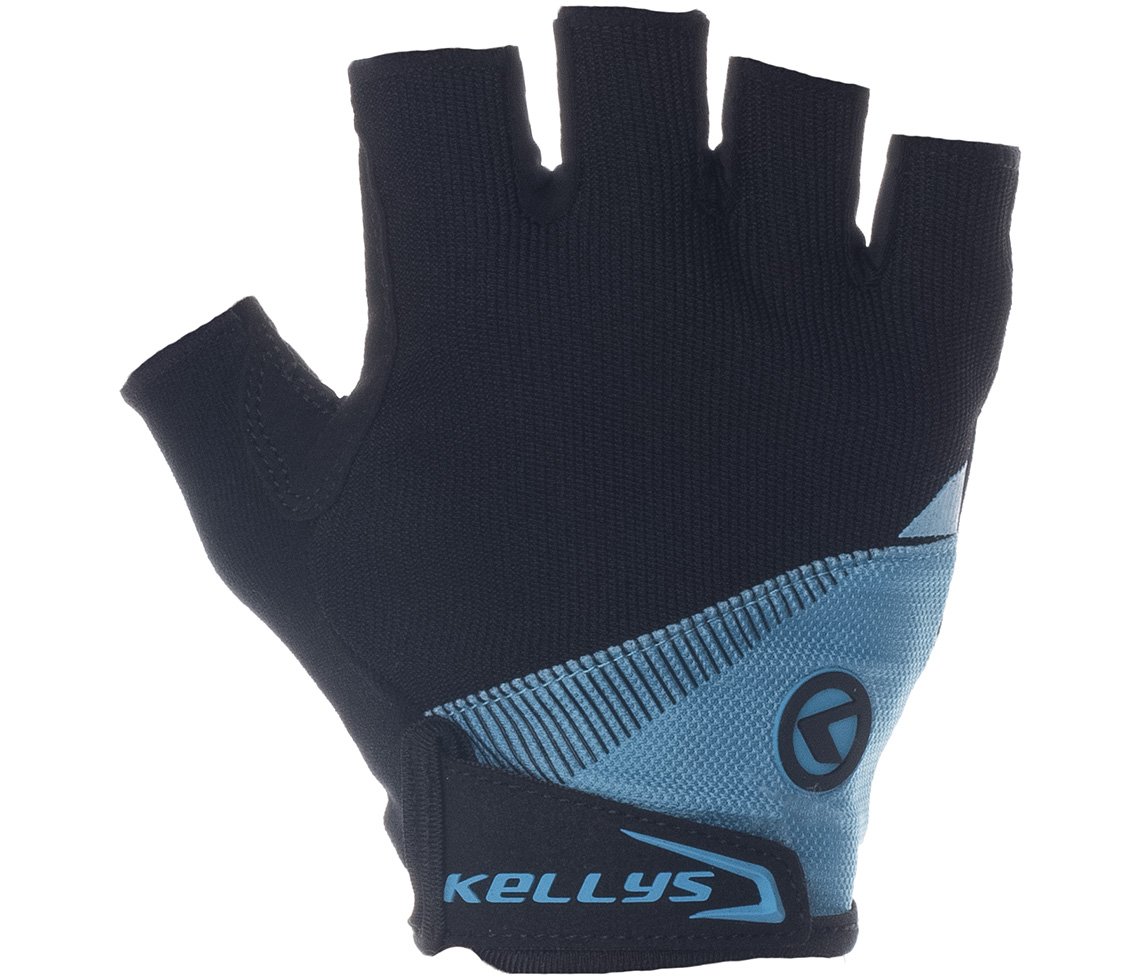 Перчатки велосипедные KELLYS COMFORT без пальцев, голубые (Размер: XS)