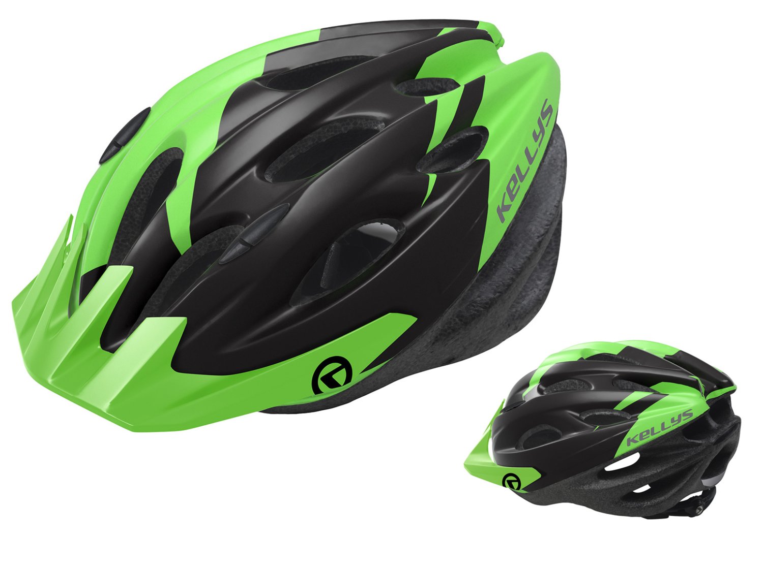 Шлем велосипедный KELLYS BLAZE для MTB-XC, матовый зелёный (Размер: S/M (54-57см))