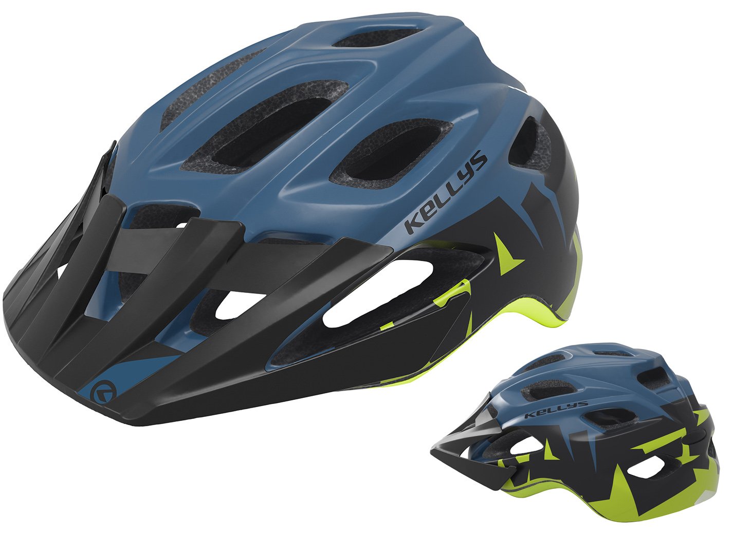 

Шлем велосипедный KELLYS RAVE для MTB, матовый синий (Размер: S/M (55-61см))
