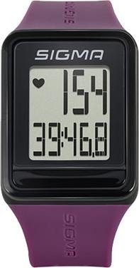 Часы спортивные SIGMA SPORT iD.GO: пульсометр, секундомер, фиолетовые, 24510