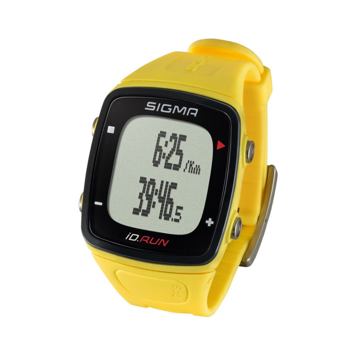 фото Часы спортивные sigma sport id.run: скорость и расстояние (на основе gps), желтые