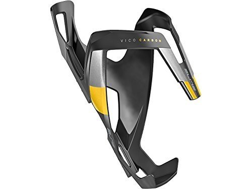 Флягодержатель Vico ELITE, карбон, желтый рисунок