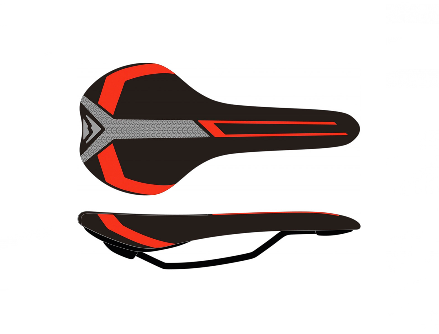 Седло велосипедное, Merida Race black-red 2070074040, черно-красное, MTB. седло велосипедное m wave spider спорт 287г 280х144мм черно белое 5 251010