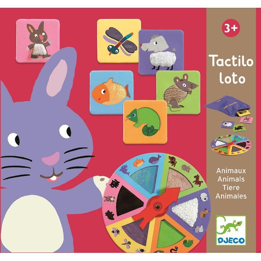 

Игра Тактильное лото Животные, Djeco 08129