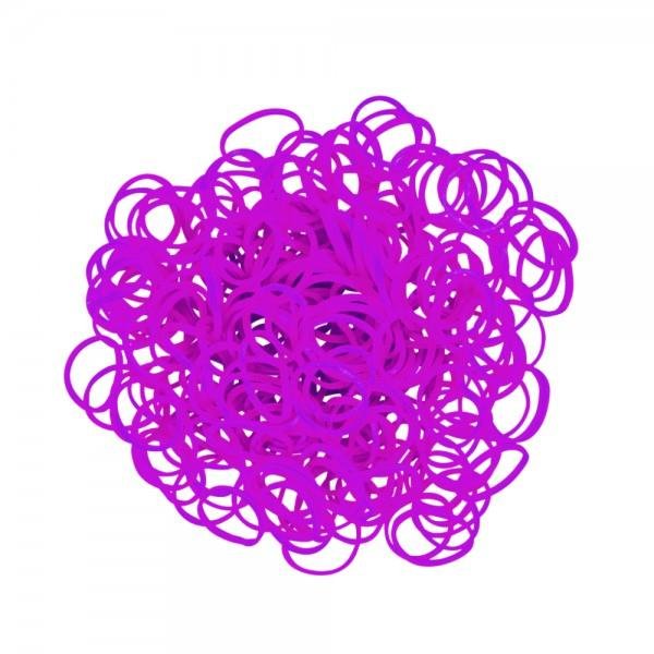 фото Резинки силикон неон фиолетовый neon purple rainbow loom