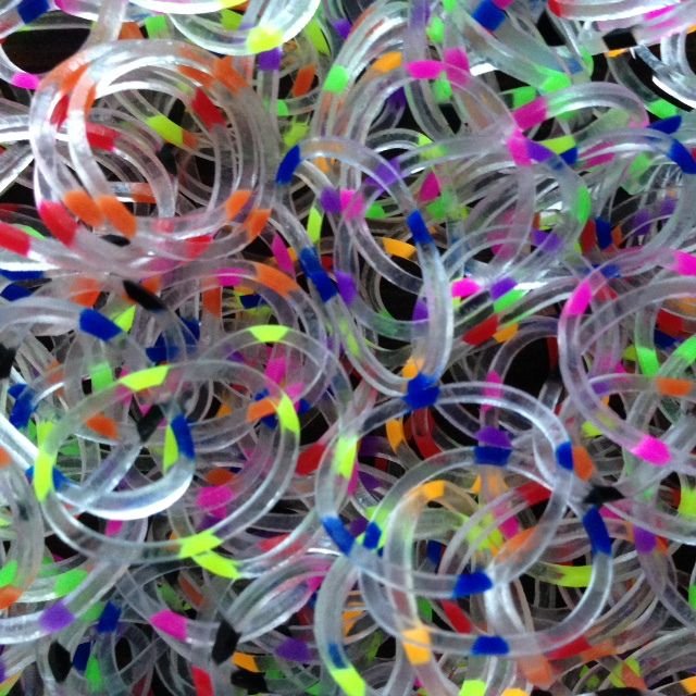 фото Резинки конфетти микс confetti mix rainbow loom