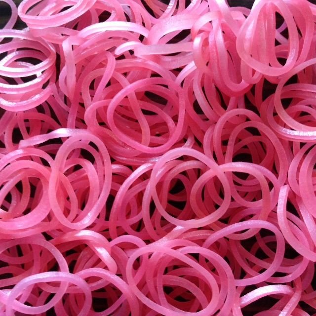 фото Резинки роз.лимонад перламутр pearl pink lemonade rainbow loom