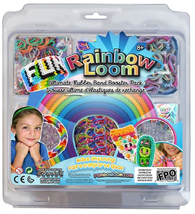 

Контейнеры для хранения резиночек Бустер Кит 6 отд, RAINBOW LOOM R0075