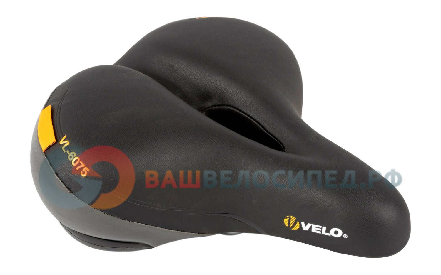 

Седло велосипедное VELO PLUSH, комфорт, 247х215мм, пена, 622г, амортизатор пружина, чёрное, VL-6075E, Черный
