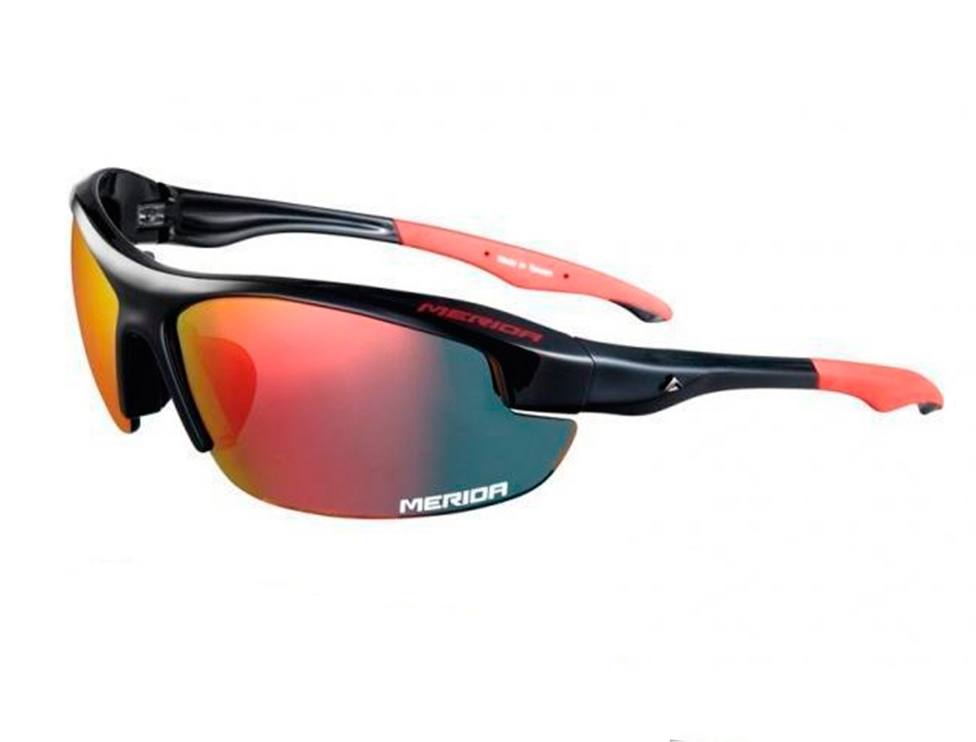 Очки велосипедные, Merida Sport Edition Sunglasses Shiny blackRed, сменные линзы, 2313001088 очки велосипедные author vision lx ударопрочные поликарбонат сменные линзы чехол кейс неоновая оправа 8 9201101