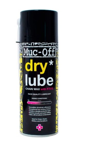 Смазка MUC-OFF DRY LUBE PTFE, аэрозоль, для цепи, 50 мл, 963 смазка muc off c3 ceramic wet lube 5ml sample для цепи б р 875
