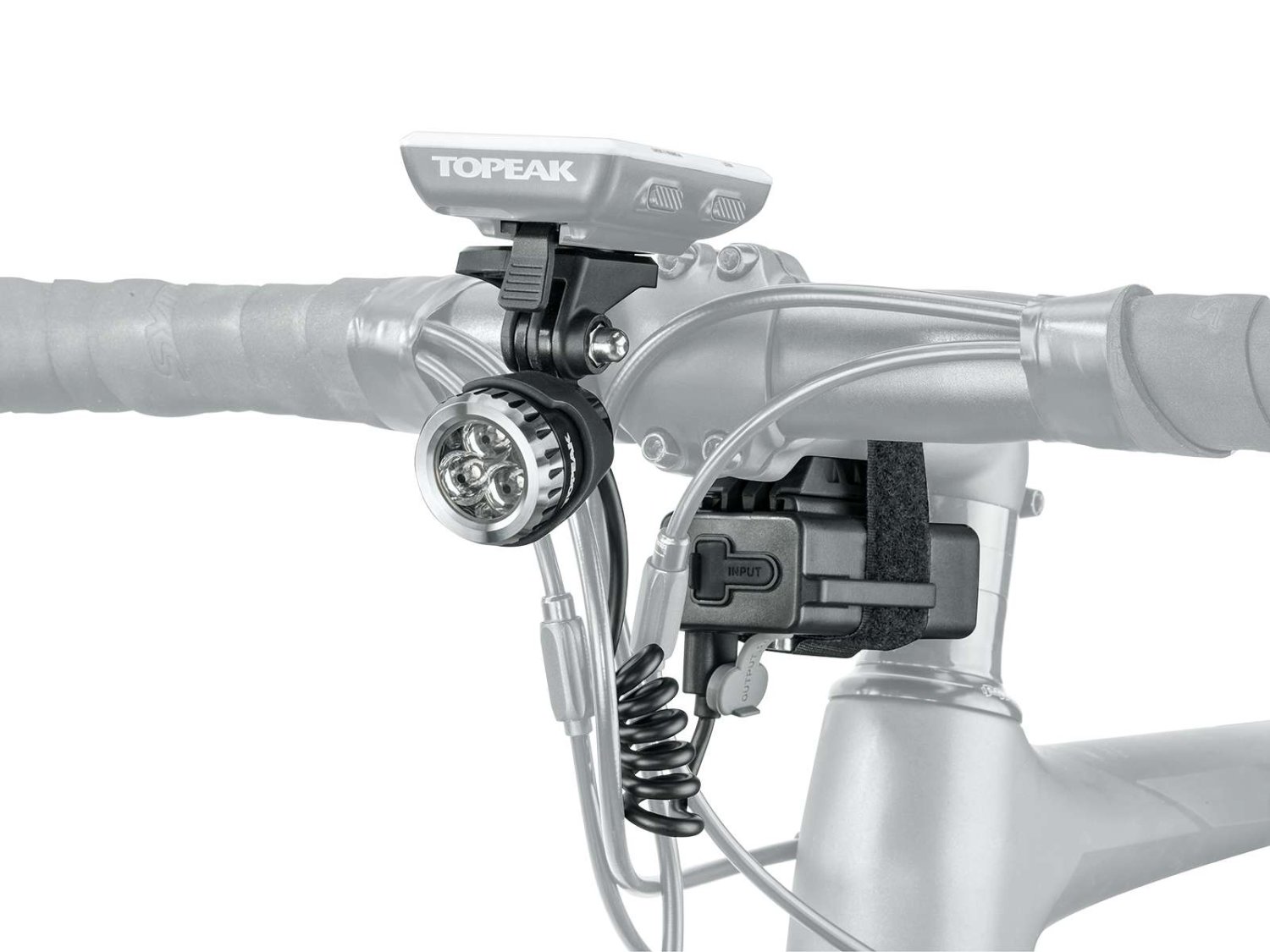 Фара велосипедная TOPEAK WhiteLite HP Mega 420, передняя, TMS081 фара велосипедная ventura 3 диода 2 функции 5 220951