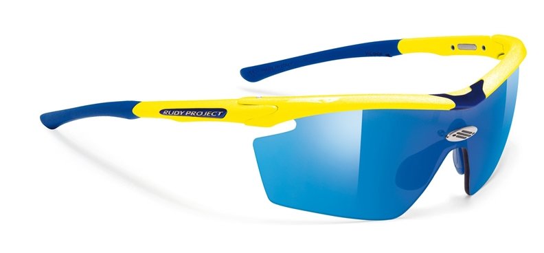фото Очки велосипедные rudy project genetyk yellow fluo - mls blue, sp113967