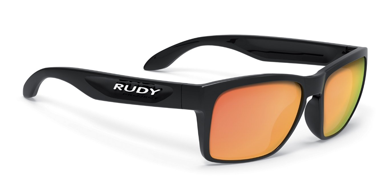 фото Очки велосипедные rudy project spinhawk slim black gloss - mls orange, sp384042-0000
