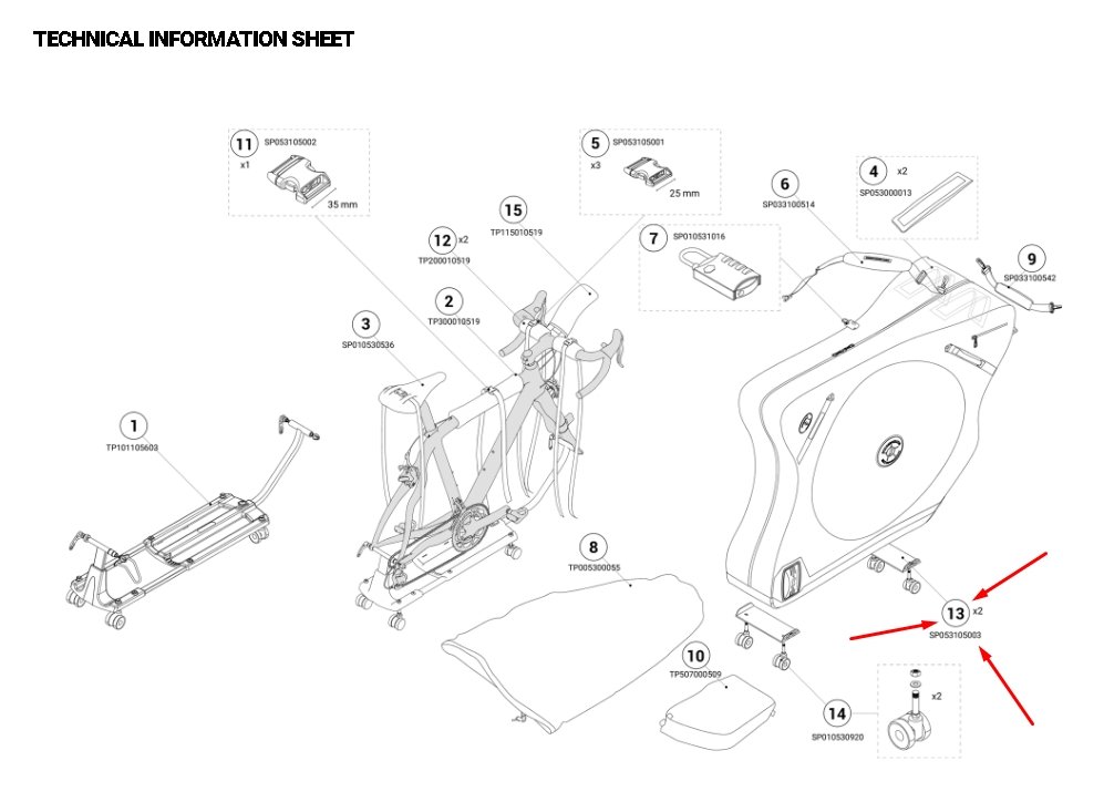 фото Нижняя пластина для велочехла scicon aero сomfort, sp053105003