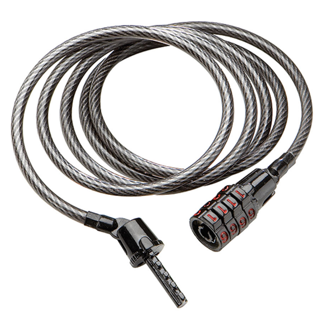 Велосипедный замок Kryptonite Cables Keeper тросовый, кодовый, 5 х 1200 мм, черный, 720018210214 велосипедный замок bbb minicase coil cable тросовый кодовый 1 6 x 670 мм bbl 53