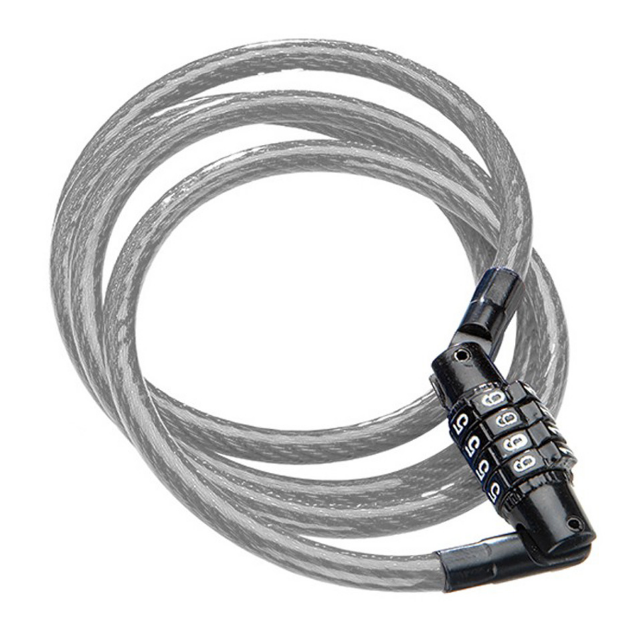 фото Велосипедный замок kryptonite cables keeper тросовый, кодовый, 7 х 1200 мм, серебристый