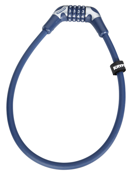 Велосипедный замок Kryptonite Cables KryptoFlex тросовый, кодовый, 12 х 650 мм, темно синий, УТ100263606 козырек плетеный для девочки minaku синий р р 50 52