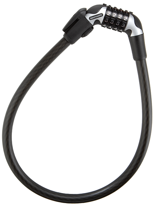 фото Велосипедный замок kryptonite cables kryptoflex combo тросовый, кодовый, с креплением, 15 х 650 мм