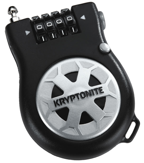 фото Велосипедный замок kryptonite cables r2 retractor combo тросовый, кодовый, 2.6 х 900 мм