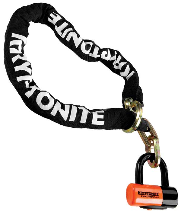 Велосипедный замок Kryptonite New York Noose цепь, U-lock, на ключ, 12 x 1300 мм with EVS4 Disc 14mm Shackle, 7200189995 ключ конусный велосипедный bbb conefix 14mm btl 25
