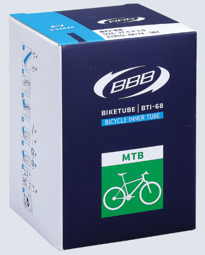 

Камера велосипедная BBB 27.5*3,0 AV, BTI-68