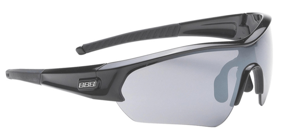 Очки велосипедные BBB Select PC, солнцезащитные, блестящий чёрный, BSG-43 готовые очки boshi 8020 чёрный отгибающаяся дужка 2 5