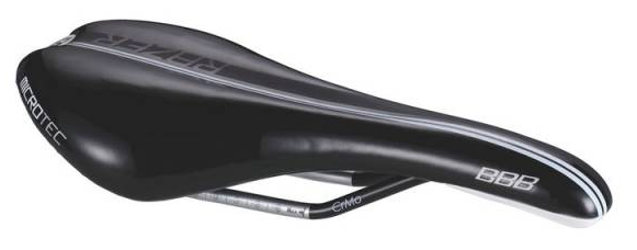Седло велосипедное BBB Razer, mircrofiber, CrMo rail, 130mm, black, BSD-63