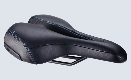 Седло велосипедное BBB SportPlus Active Leather ergonomic saddle memory foam черный б/р, BSD-114 чехол на седло joy kie гелевый 300мм х 200мм 290гр dsc 002 gel