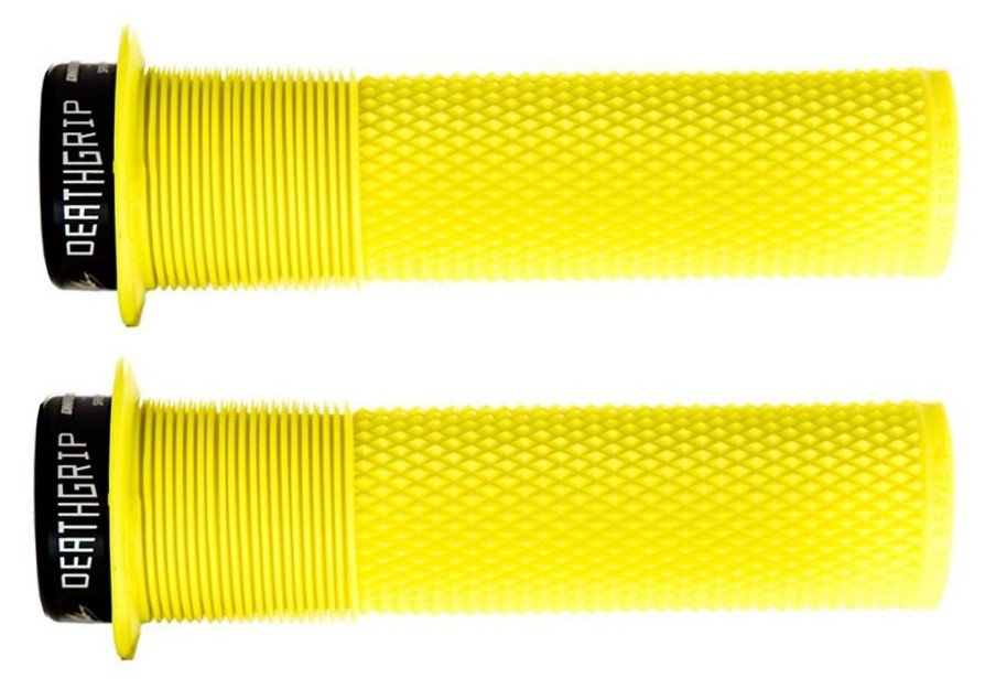 фото Грипсы dmr brendog death, материал кратон, цвет желтый, диаметр 29.8мм, dmr-g-bren-thin-fy