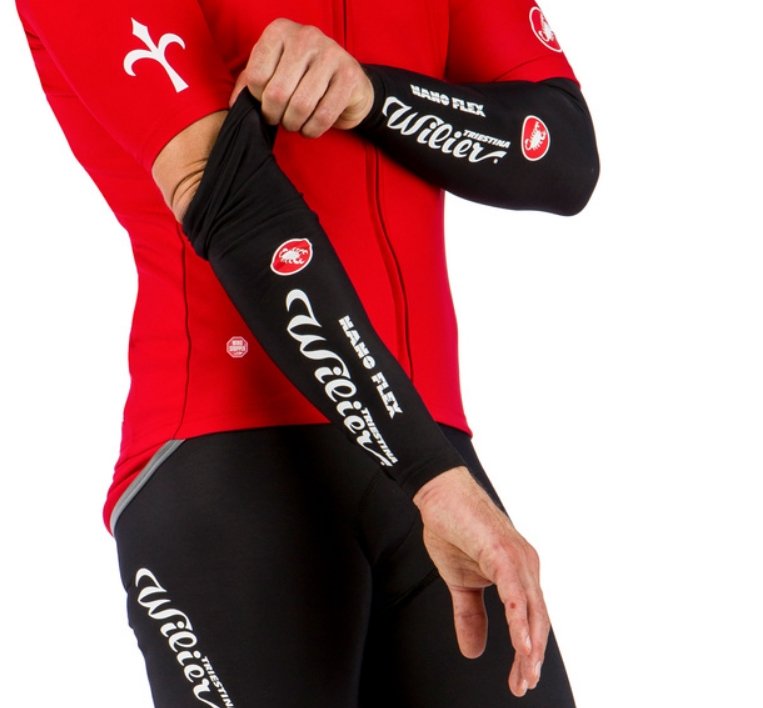 Велоутеплители  ВашВелосипед Велорукава Castelli Wilier Nanoflex, WL161 (Размер: M)