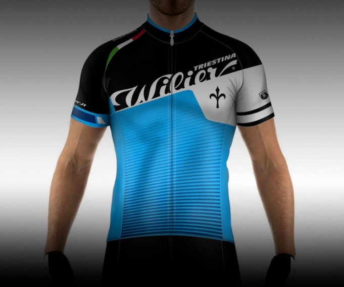 

Веломайка короткий рукав Wilier FLASH BLUE, WL144 (Размер