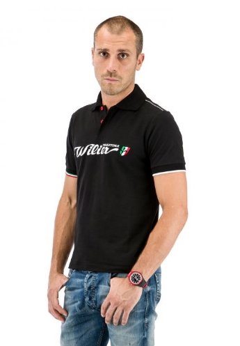 Велофутболка Велополо Wilier Squadra Corse черный, WL173 (Размер: S)