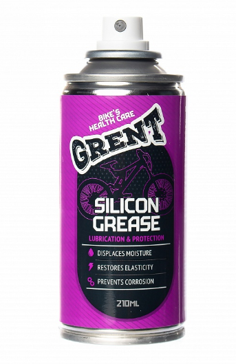 Спрей-смазка GRENT SILICON GREASE, силиконовая, 210 мл, 40332 масло вилочное grent 5w синтетика 500 мл 40785