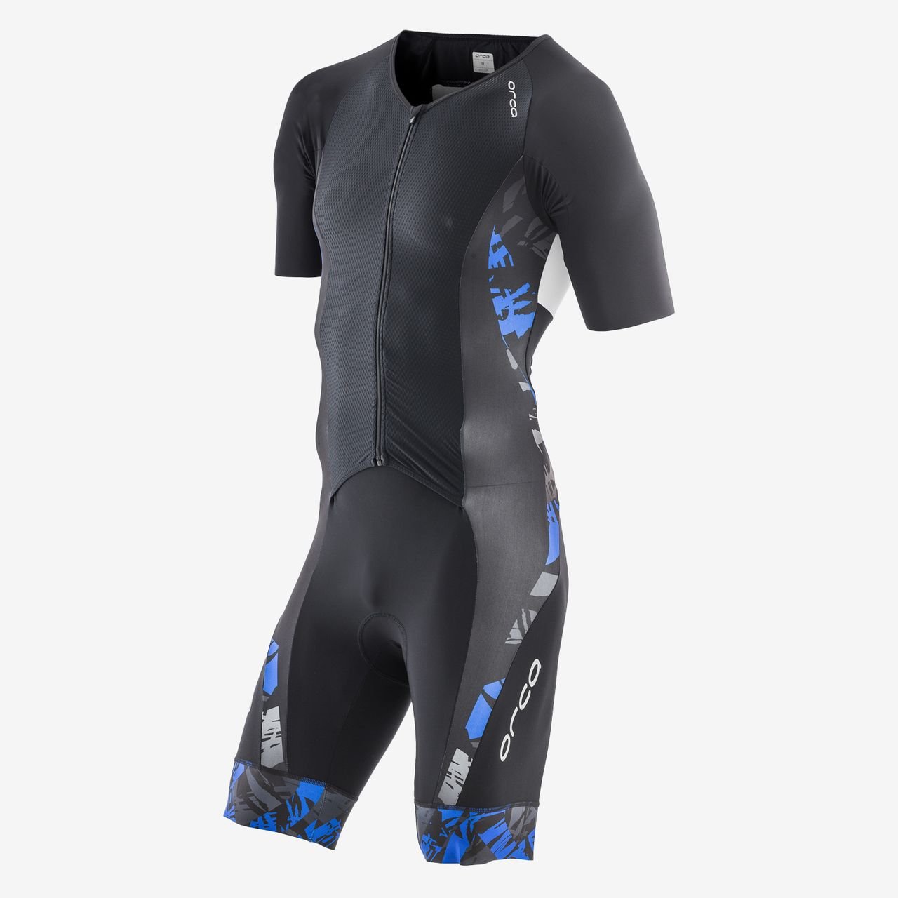 

Комбинезон для триатлона Orca 226 Kompress Aero Short Sleeve Race Suit, черный/синий, 2018 (Размер XXL)