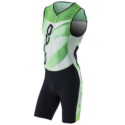фото Комбинезон для триатлона orca 226 kompress printed race suit, белый/зеленый, 2016, m, fvd2