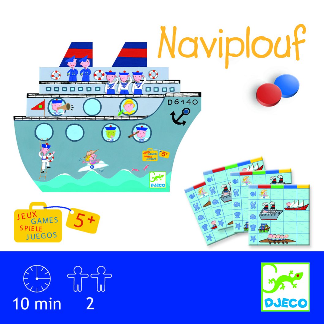 

Игра настольная для детей Djeco Морской бой, 05270