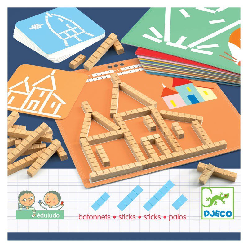 

Игра настольная для детей Djeco Eduludo Палочки, 08356