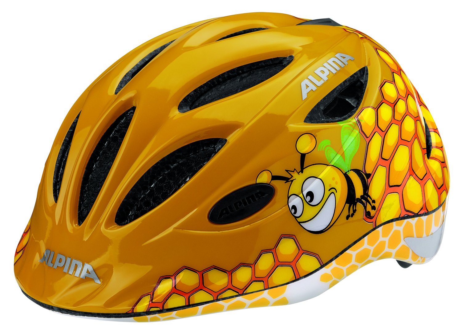 

Велошлем детский Alpina Gamma 2.0 Flash honey bee 2018 (Размер: 46-51 см, Желтый