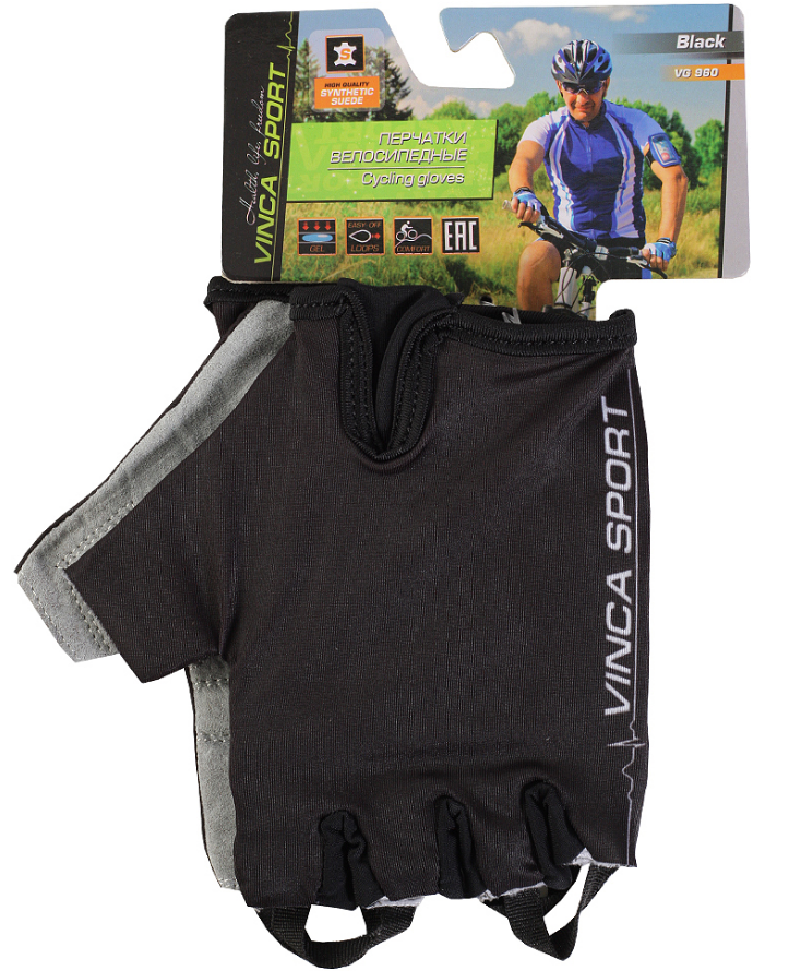 

Велоперчатки Vinca Sport, VG 960 black (Размер: XXL)