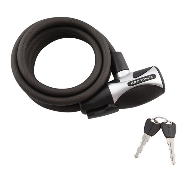 фото Велосипедный замок kryptonite cables hardwire 2085 тросовый, на ключ, 20 х 1800 мм, черный