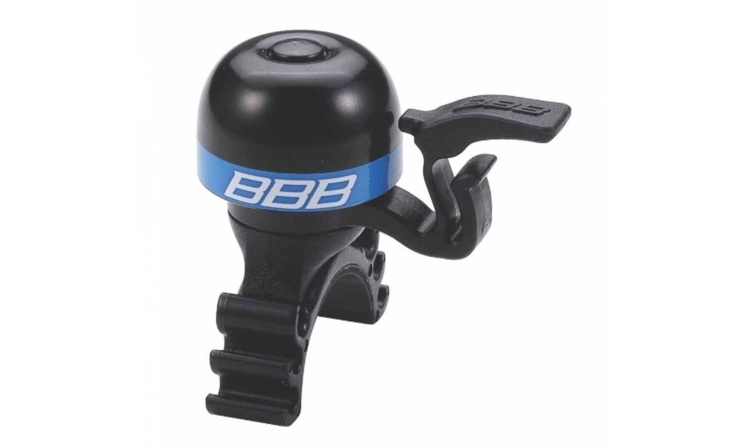 Звонок велосипедный BBB MiniFit, черный/синий, BBB-16 купить на ЖДБЗ.ру