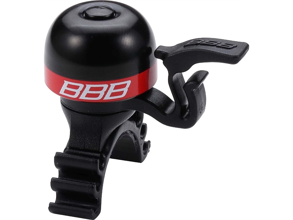 Звонок велосипедный BBB MiniFit, черный/красный, BBB-16 купить на ЖДБЗ.ру