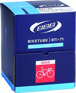 

Камера велосипедная BBB, 700*18/25C, FV NT 48 mm 1psc from the displaybox 20 pcs, BTI-71D
