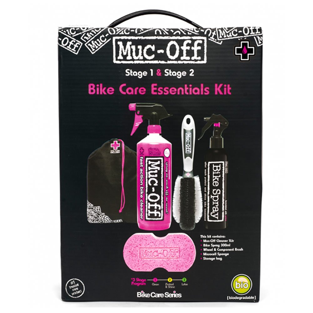 Набор MUC-OFF Essentials Bicycle Kit, для чистки и полировки, 936 губка для чистки и полировки кия tiger shaft smoother burnisher