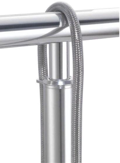 фото Насос напольный bbb airblaster polished silver high pressure floorpump, bfp-31