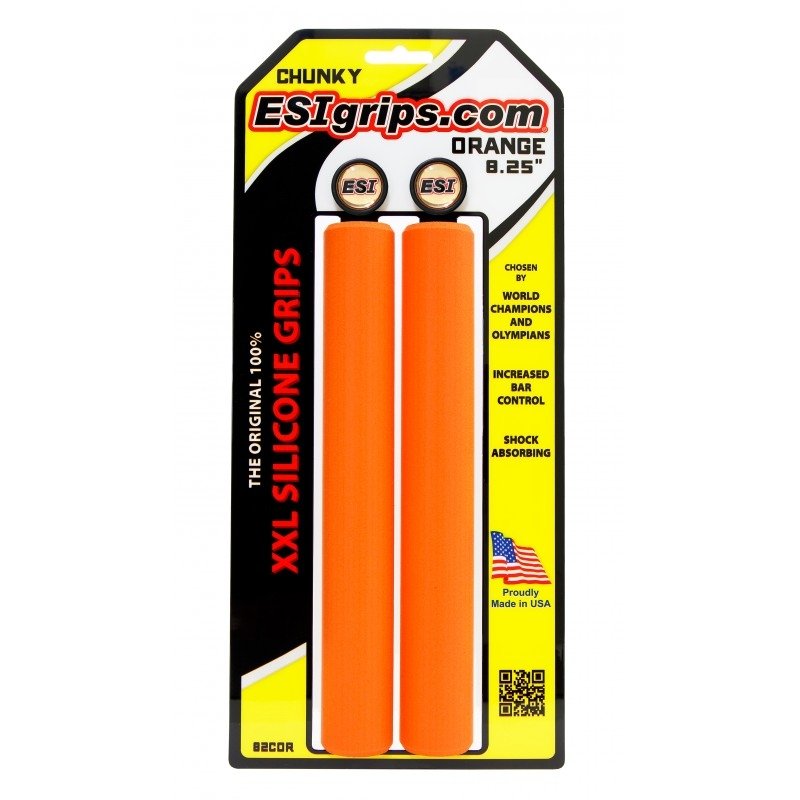 

Грипсы ESI Chunky XXL 8,25", Orange, 82COR, Оранжевый