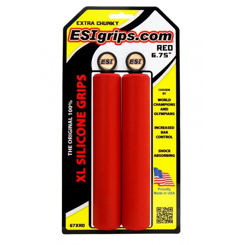 

Грипсы ESI Extra Chunky XL 6,75", красный, 67XRD